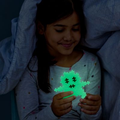 Image showing 9 th Plus-Plus Open Play Tube - Glow-In-The-Dark Mix - 240 Pieces, Activity Kids Age 5 Plus