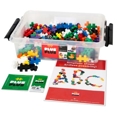 Plus-Plus BIG Tub - Basic Color Mix - 200 Pieces, Kid Ages 2 Plus