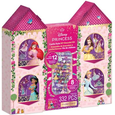 Make It Real Disney Princess Castle Style DIY Bracelet Kit - 332 pc.