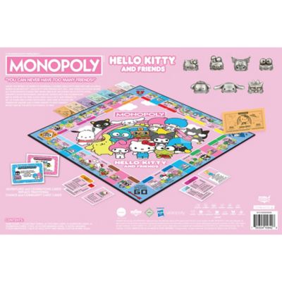 Image showing  MONOPOLY Hello Kitty & Friends - Collectible Licensed Edition Board Game, Ages 8 Plus