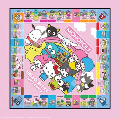 Image showing  MONOPOLY Hello Kitty & Friends - Collectible Licensed Edition Board Game, Ages 8 Plus