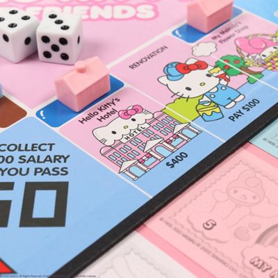 Image showing  MONOPOLY Hello Kitty & Friends - Collectible Licensed Edition Board Game, Ages 8 Plus