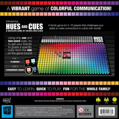 Image showing  Hues & Cues - A Guessing Game Of Colors & Clues, Ages 8 Plus, 3-10 Players