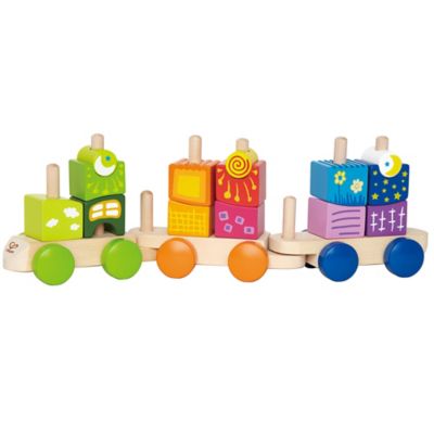 Hape Fantasia Blocks Train- Wooden Sorting & Stacking Toy