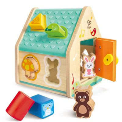 Hape Critter House Shape Sorter - Wooden Shapes Toy
