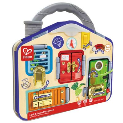 Hape Lock & Learn Playboard - Moving Parts Toy