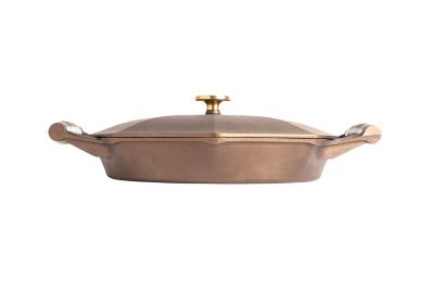 Image showing  FINEX 14 in. Cast Iron Skillet with Lid
