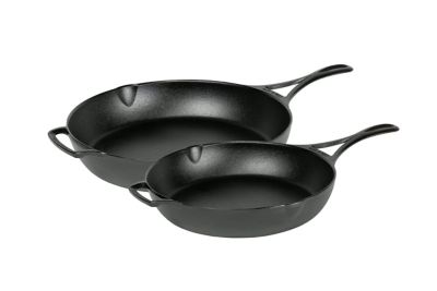 Lodge Cast Iron Blacklock Triple Seasoned Skillet Set