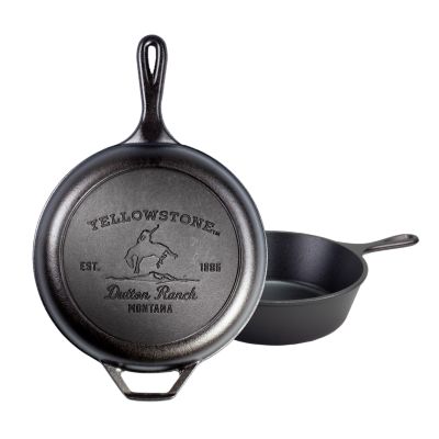 Lodge Cast Iron Lodge Yellowstone Seasoned Cast Iron Bucking Bronco Combo Cooker