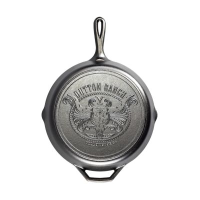 Lodge Cast Iron Lodge Yellowstone 12 in. Cast Iron Steer Skillet