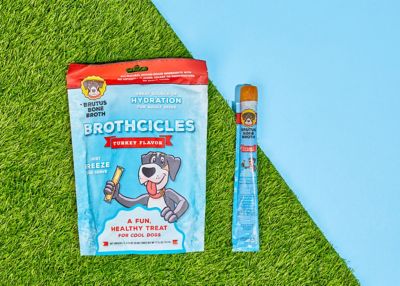 Brutus Bone Broth Brothcicle All-Natural Turkey-Flavored Popsicle for Pets, 6 ct.