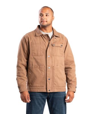 Berne Men's Vintage Washed Duck Quilt-Lined Chore Coat