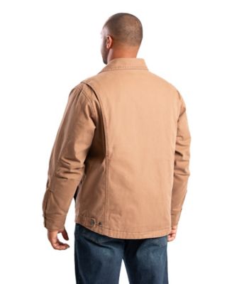 Image showing  Men's Vintage Washed Duck Quilt-Lined Chore Coat