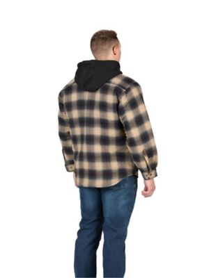 Image showing  Men's Heartland Flannel Hooded Shirt Jacket