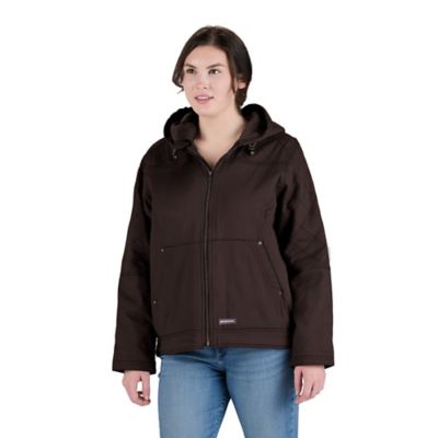 Image showing  Women's Sherpa-Lined Twill Hooded Jacket