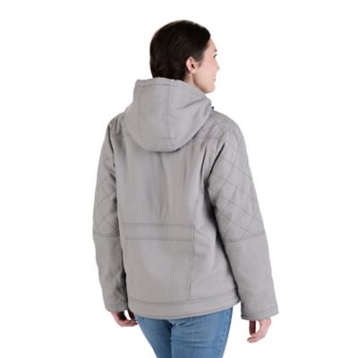 Image showing  Women's Sherpa-Lined Twill Hooded Jacket
