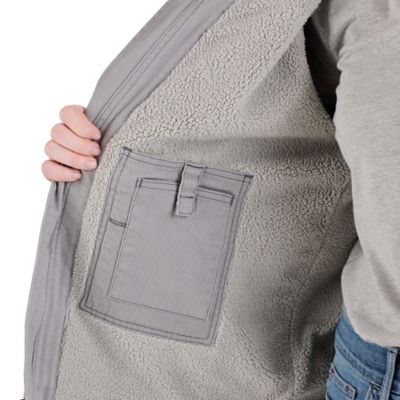 Image showing  Women's Sherpa-Lined Twill Hooded Jacket