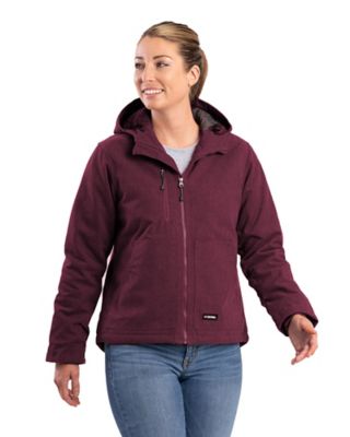 Image showing  Women's Heathered Duck Hooded Insulated Jacket