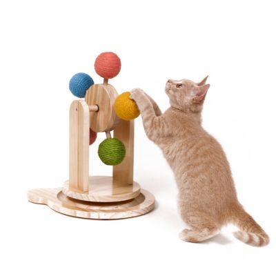 Image showing  The Complete Interactive Play Center Pinewood Ferris Wheel Cat Toy