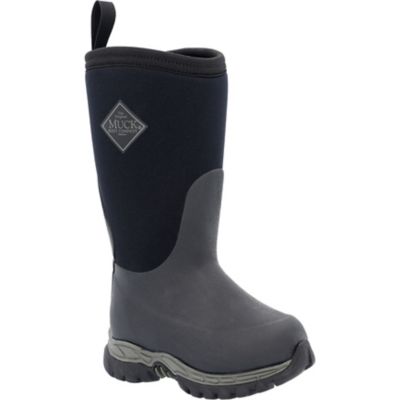 Muck Boot Company Kids' Rugged II Black Neoprene Waterproof Insulated Boots