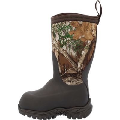 Image showing 4 th Muck Boot Company Kids' RealTREE Edge Rugged II Neoprene Waterproof Insulated Boots