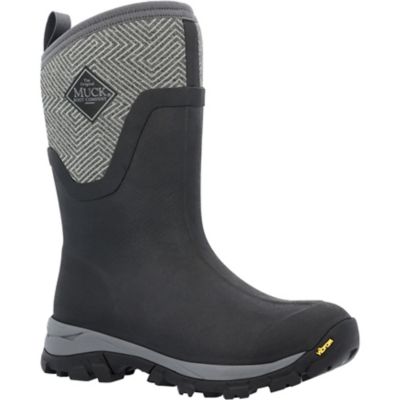 Muck Boot Company Women's Arctic Ice Black/Gray Mid Boot Vibram Arctic Grip A.T.