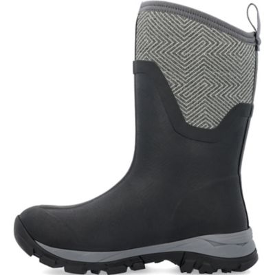 Image showing  Women's Arctic Ice Black/Gray Mid Boot Vibram Arctic Grip A.T.
