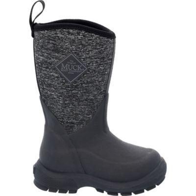Image showing 6 th Muck Boot Company Kid's Element Black/Heather Neoprene Boot