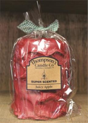 Thompson's Candle Co. Juicy Apple 44 oz. Large Iced Pillar Candle