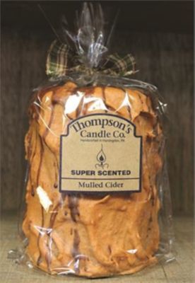 Thompson's Candle Co. Mulled Cider 44 oz. Large Iced Pillar Candle