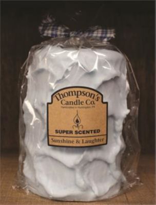 Thompson's Candle Co. Sunshine & Laughter 44 oz. Large Iced Pillar Candle