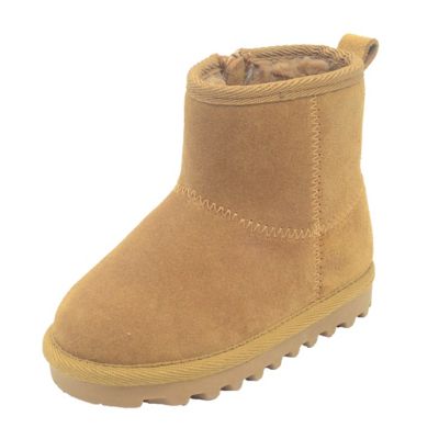 Bearpaw Toddler Suede Boots with Faux Fur Lining