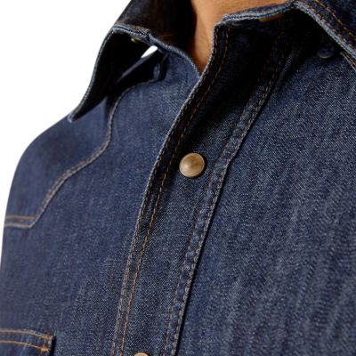 Image showing 2 th Ariat Men's Classic Denim Western Long-Sleeve Button-Down Shirt