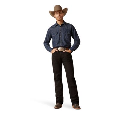 Image showing 3 th Ariat Men's Classic Denim Western Long-Sleeve Button-Down Shirt