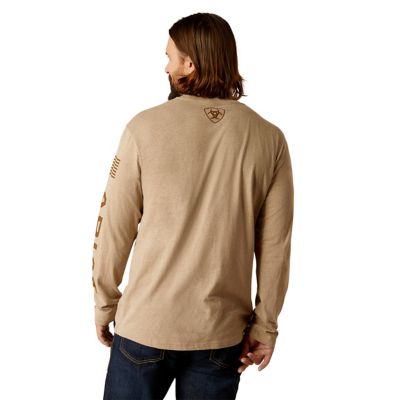 Image showing 1 th Ariat Men's Ariat Elevated Graphic Crew Neck Long-Sleeve T-Shirt