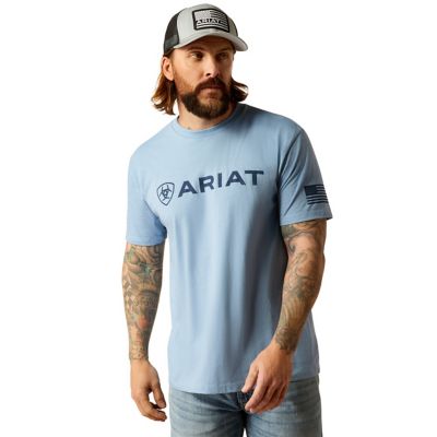 Ariat Men's Ariat Shield Flag Graphic Crew Neck Short-Sleeve T-Shirt