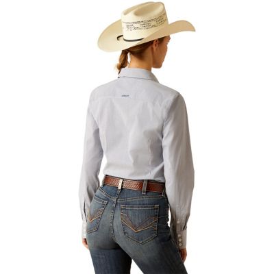 Image showing 1 th Ariat Women's Wrinkle-Resistant Kirby Stretch Western Long-Sleeve Button-Down Shirt