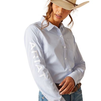Image showing  Women's Wrinkle-Resistant Team Kirby Stretch Western Long-Sleeve Button-Down Shirt
