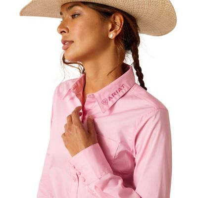 Image showing  Women's Wrinkle-Resistant Team Kirby Stretch Western Long-Sleeve Button-Down Shirt
