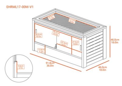 Image showing  Mojave Reptile Lounge, 36 in.
