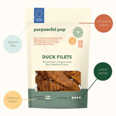 Image showing  Duck Filets Premium European Grade Dog Treats, 8 oz.