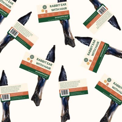 Image showing  Rabbit Ears with Hair All Natural Dog Treat