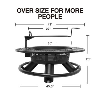 Image showing 6 th Red Mountain Valley Fire Pit with Grill, Wilderness