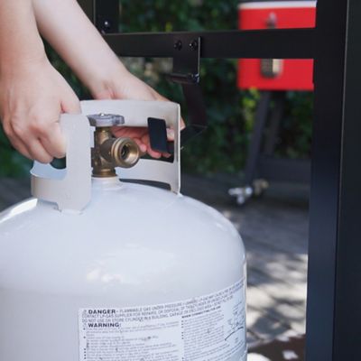 Image showing 5 th Royal Gourmet Double Shelf Movable Dining Cart Work Table with Handle Outdoor Kitchen Prep Trolley Storage