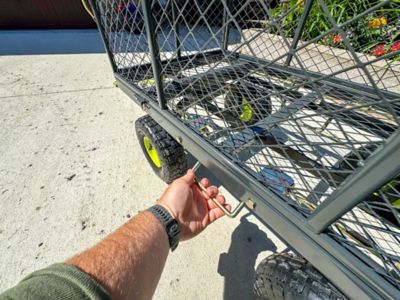 Image showing 6 th Yard Tuff 3-in-1 Dual Side Dump Wagon, YTF-2038DSD