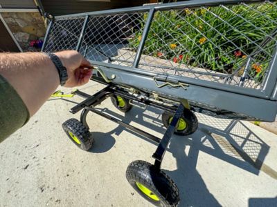 Image showing 7 th Yard Tuff 3-in-1 Dual Side Dump Wagon, YTF-2038DSD