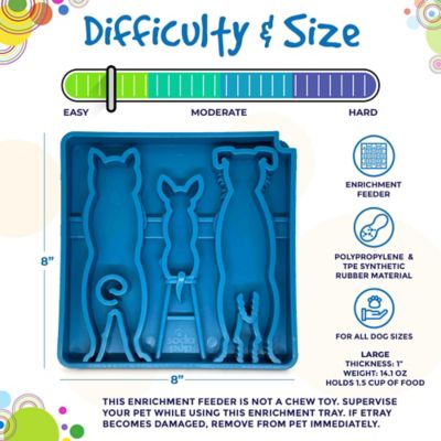 Image showing  Waiting Dogs Etray Shallow Slow Feeder