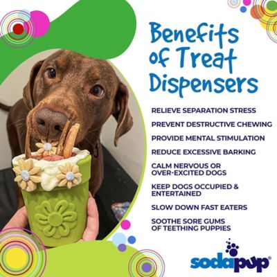 Image showing 2 th SodaPup Flower Pot Ecup Treat Dispenser