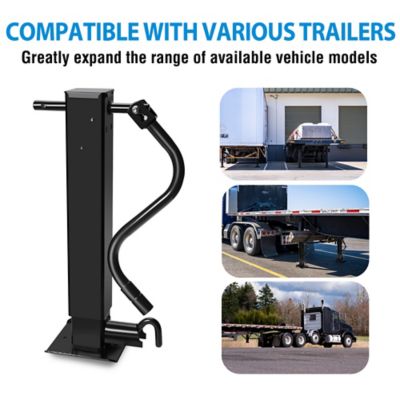 Image showing 8 th TruxMate 12,000 lb. Weld-On Square Jack Sidewind Side Pin with Handle