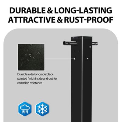 Image showing 6 th TruxMate 12,000 lb. Capacity Weld-On Square Jack Sidewind Front Pin with Handle
